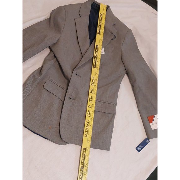 IZOD KIDS SIZE 10 REGULAR FIT SUIT COAT GRAY NWT $110 VALUE FOR LESS. - Picture 7 of 9